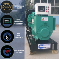 144kW 160kW Schallgedämpfter und Offener Dieselgenerator 100% Kupfer 3-Phasen Autostart-Stromaggregat für Industrielle Fabrikversorgung