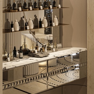 Professional Salon <b>Display</b> Cabinet Furniture with Modern Hairdressing Stand for Luxury Spa Facial Room Decoration Fitting - Product Image 5
