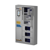 Serrure électronique 6 portes avec moniteur à écran tactile capacitif Chargement de colis casier intelligent