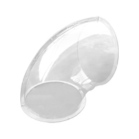 Tubo deslizante transparente superventas, combinación de tobogán en forma de S para juegos en interiores o exteriores