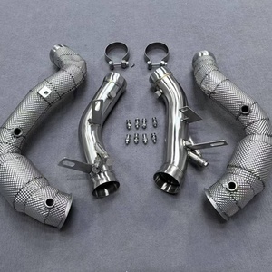 ท่อระบายไอเสียสำหรับรถเมอร์เซเดสเบนซ์ M178 W213 E63 V8 AMG ท่อแมนเดรลงอสแตนเลสท่อลดขาลงด้วยตัวป้องกันความร้อน - Product Image 1