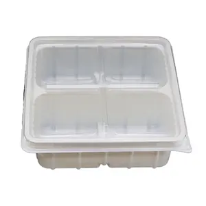透明塑料吸塑宠物蘑菇包装盒长方形回收透明食品蔬菜水果容器带盖