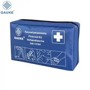 GAUKE DIN 13167 Logo imprimé soins de santé Kit de premiers soins médicaux Kit de voiture d'urgence pour moto