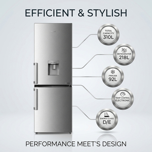 Refrigerador con Congelador Inferior de Gran Capacidad, 310L, Sin Escarcha, Control Electrónico, Puerta Reversible, Iluminación Cómoda, para Uso Doméstico - Product Image 5