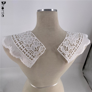 2021 nuovo occhiello di grandi dimensioni signore abito collo disegni cotone colletto in coppia - Product Image 6