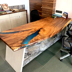 indian office table Handmade Resin Dining Room Furniture with <b>Angel</b> Design Customized Sculpture Pattern for Elegant Home Decor - Product Image 6