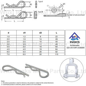 Оптовая продажа из углеродистой стали, нержавеющая сталь, 304 проволочный зажим, запорный штифт, штифт - Product Image 4