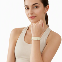 Bracelet intelligent sans écran, fréquence cardiaque, pression artérielle, suivi du sommeil, HRV, ECG, bracelet tissé, suivi de la santé
