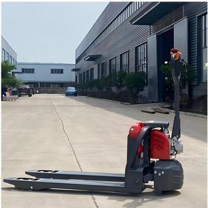 Стабильная электрическая тележка для поддонов с антивибрационной конструкцией для хрупких товаров на стекольных заводах, керамических предприятиях и складах электроники - Product Image 1