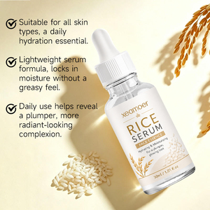 Suero Facial OEM para el Cuidado de la Piel, Antienvejecimiento, Reafirmante, Reduce Poros, Blanqueador, Hidratante, Nutritivo, Calmante, con Ácido Hialurónico y Arroz - Product Image 1