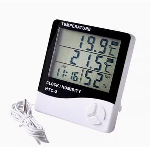 Precio de fábrica FAHTC-2 htc2 HTC-2 Reloj Digital con Termómetro e Higrómetro, Pantalla LCD, Medidor Electrónico de Temperatura y Humedad - Product Image 2