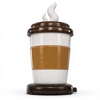 Tasse à café gonflable géante pour la grande ouverture, décoration professionnelle ODM, grande tasse à café pour les événements extérieurs, publicité pour les fêtes