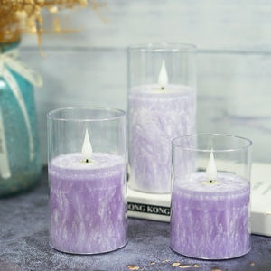 Vela Electrónica LED con Diseño de Flor de Hielo, Ambiente Festivo <span class=keywords><strong>para</strong></span> Cumpleaños y Bodas, Elimina <span class=keywords><strong>Tres</strong></span> Números, Grande, Mediana y Pequeña - Product Image 5