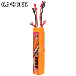 แบตเตอรี่ลิเธียมโพลิเมอร์ GNB GAONENG 2800mah 12S 44.4V 100C 200C XT150 สำหรับเครื่องบินบังคับวิทยุ RC  คลาส 500 ถึง 600 สำหรับเฮลิคอปเตอร์ไฟฟ้า - Product Image 4