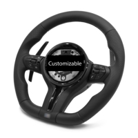Volant en cuir personnalisé en forme de D pour BMW F20 F21 F52 F40 E46 E90 E36 328i 335i M3 M5 M Sport, amélioration de l'intérieur de la voiture