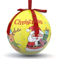 LOGO personalizzato 8cm adesivo in schiuma di Natale palla personalizzato per casa carta Decoupage per albero ornamenti e Baubles