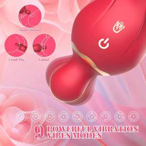 Consolador vibrador para mujeres juguetes sexuales consoladores pareja <span class=keywords><strong>lesbiana</strong></span> 2 en 1 clítoris lengua <span class=keywords><strong>lamiendo</strong></span> juguete adulto con 9 modos de vibración clítoris N - Product Image 3