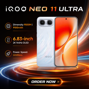 Smartphone VIVO IQOO Neo11 Ultra, Batteria da 9100mAh, Dimensity 9500M, Chip E-sports <span class=keywords><strong>Q2</strong></span>, Fotocamera Sony da 50MP, OriginOS 6 - Product Image 1
