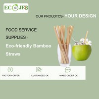 Pailles en bambou en vrac, réutilisables, durables, tubes à boisson en bambou naturel avec solutions d'emballage personnalisées