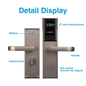 Serrure de porte d'hôtel RFID <span class=keywords><strong>pas</strong></span> chère - Serrure électronique intelligente abordable pour chambre d'hôtel - Product Image 2