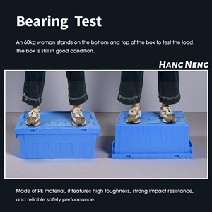 Lớn rắn nestable Thùng nhựa có thể gập lại và Stackable doanh thu hộp cho kho hậu cần di chuyển di chuyển và lưu trữ - Product Image 4