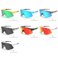 Lunettes de soleil sport personnalisées Yijia Optical, fabriquées en usine, en TR90, polarisées, coupe-vent, pour hommes et femmes, VTT, course à pied, activités de plein air