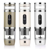 Machine à café portable compacte Anbolife 4-en-1 pour café moulu/lait, fonctionnement simple, mousseur à lait vapeur, OEM
