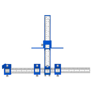 Posicionador de perforación en forma de T Yunbei Yb para manijas de puertas de gabinetes, herramienta multifunción para manijas y perillas de muebles de madera. - Product Image 1