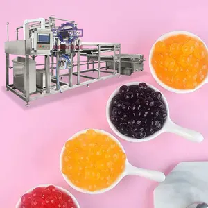 Réduction à durée limitée, machine automatique de traitement des boules de jus, popping boba ligne de production de dépôt thé à bulles