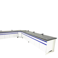 1 évier de table murale de laboratoire de haute qualité, certifié SEFA, banc latéral de 8M