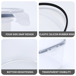 Choice Fun 24 piezas de plástico transparente sellado cocina conservación fiambrera contenedor de almacenamiento de alimentos conjunto - Product Image 3