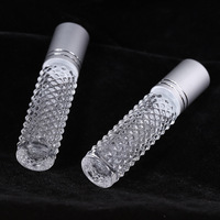 10 ml vide rouleau bouteille essentiel cylindre voyage triangulaire Cube verre rouleau boule bouteille de parfum 10 ml avec boîte d'emballage
