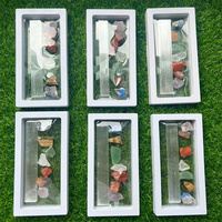 Ensemble de pierres de selenite, pierres brutes, pierres de guérison, ensemble de chakras en cristal, vente en gros
