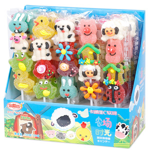 Bán Buôn 50G Đầy Màu Sắc Biển Thế Giới Xiên Gummy Trái Cây Trái Cây Flavours Màu Kẹo Ngọt Ngào - Product Image 2