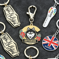 Porte-clés en métal émaillé personnalisé, design souvenir, en alliage de zinc, pour promotion touristique, cadeau commémoratif, fournisseur en gros