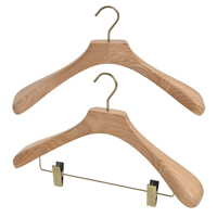 Porte-manteau multifonctionnel moderne en bois de hêtre naturel de luxe, écologique, à un seul niveau, avec ou sans pince, pour la vente en gros