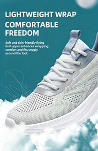 Zapatillas Deportivas para <span class=keywords><strong>Mujer</strong></span>, Tallas Grandes 40-45, Ultraligeras, Amortiguadoras, Parte Superior de Malla Transpirable, Entresuela de EVA, Suela Suave Antideslizante - Product Image 6