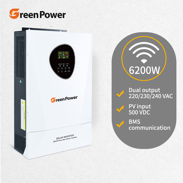 Smart 3.6kw 6.2kw 11kva 24V 48V Build-in MPPT Pure Sine Wave Invert Off Grid All in One Solar Power Hybrid Inverter with WIFI