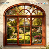 Ventana Abatible de Aluminio con Doble Vidrio y Triple Acristalamiento, Ventanas Oscilobatientes o de Aplique para Casa con Mosquitera