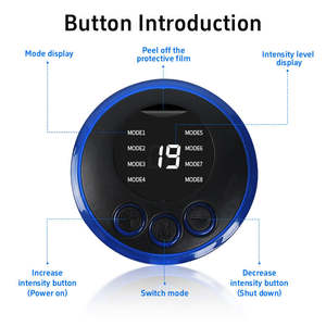 Masseur corporel portable mini avec 5 coussinets en gel gratuits, masseurs cervicaux et dorsaux en silicone, technologie EMS - Product Image 6