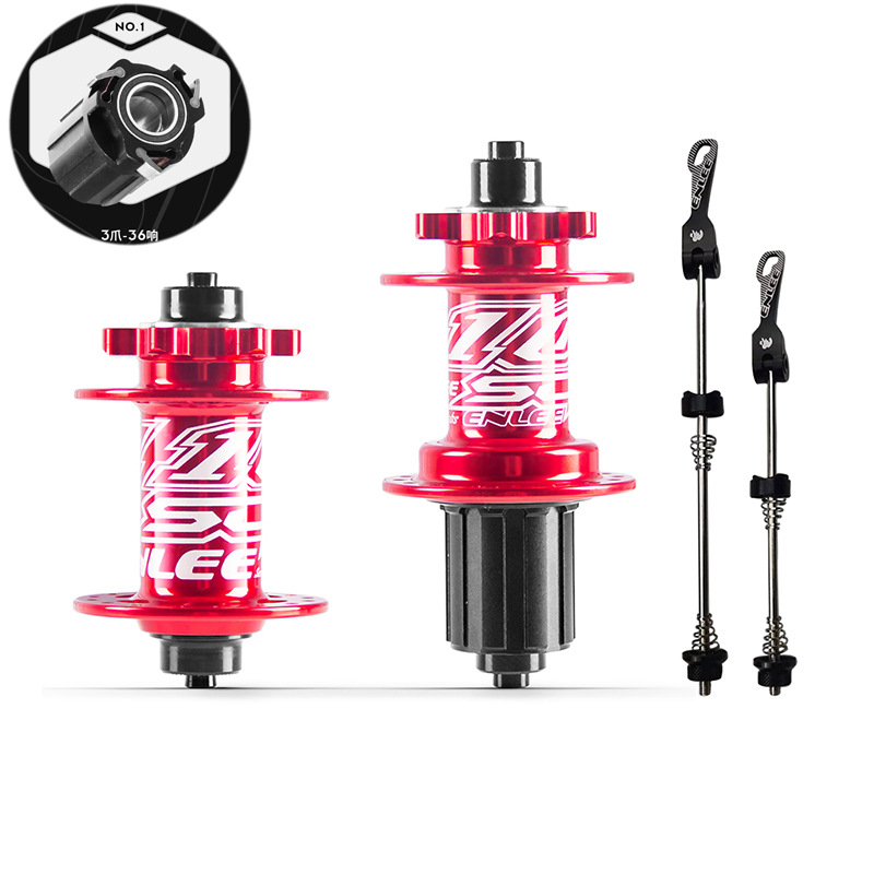 3 claws red quick release plate - 32h/8-11 speed hub