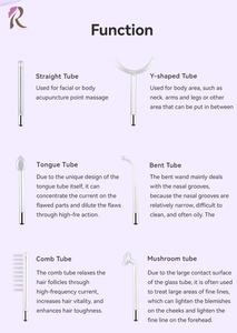 Máquina Inteligente de Cuidado de la Piel de Alta Frecuencia con Chip, Adaptador Seguro de 15V, Juego de 6 Tubos para Tratamiento Facial y Corporal - Product Image 3