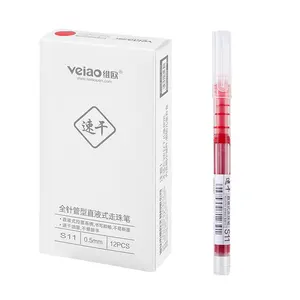 Veiao Marke S11 0,5 MM Einweg-Gel-Tinte-Stift 3 Farben glattes Schreiben für Studenten und Bürobedarf