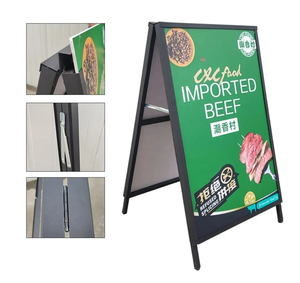 Bảng Hiệu Vỉ<span class=keywords><strong>a</strong></span> Hè Khung Chữ <span class=keywords><strong>A</strong></span> Gấp Được Bằng Kim Loại Hai Mặt Với Hai Tấm Áp Phích Nhự<span class=keywords><strong>a</strong></span> Gợn Sóng Một Tấm - Product Image 4