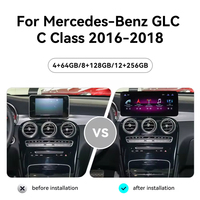 Autoradio Android avec écran de 10,25 / 12,3 pouces pour Mercedes Benz GLC Classe C W447 2016-2019 Lecteur DVD audio pour voiture