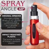 Portable 5ml Mini Rechargeable Parfum Atomiseur Bouteilles Fenêtre Visuelle En Aluminium Collier En Métal Base Voyage Lotion Dentifrice Rouge À Lèvres