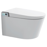 Inodoro Inteligente de Pared con Cisterna Oculta, Totalmente Automático, de Alta Calidad, con Asiento con Calefacción y Sifón Tipo S, Marca CUPC WATERMAR