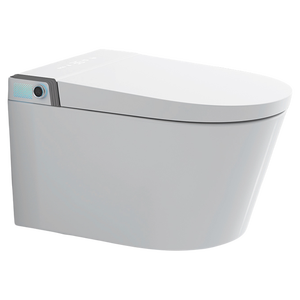 En gros OEM WC intelligent en céramique mural avec réservoir d'eau intégré dissimulé, capteur de pied, siphon en P et siège chauffant - Product Image 6