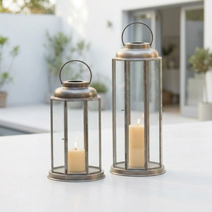 Manufacturers Round Shape Stainless Steel Metal Candle <b>Lanterns</b> for Home & Patio Decoration - Product Image 1