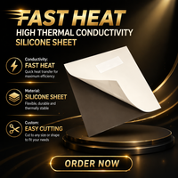 Ruban adhésif thermique en silicone haute conductivité, isolation, remplissage de fentes pour dissipateur thermique, haute température, résistant à 10 kV, pour CPU, GPU, LED, électronique